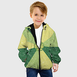 Куртка с капюшоном детская Медуза на фоне АПВ 9 3 3 5, цвет: 3D-черный — фото 2