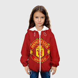 Куртка с капюшоном детская Manchester United F C, цвет: 3D-белый — фото 2