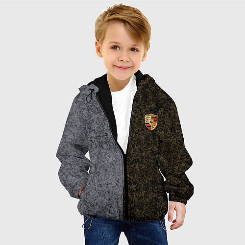 Детская куртка Полярность металлических цветов / 3D-Черный – фото 4