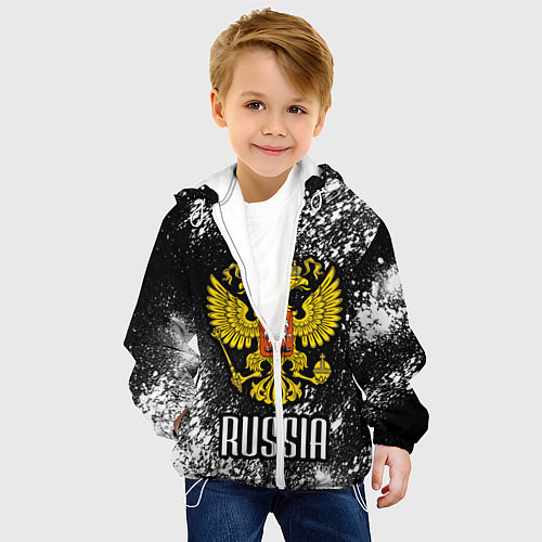 Детская куртка Russia / 3D-Белый – фото 4