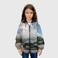 Куртка с капюшоном детская Mercedes V8 Biturbo Racing Team AMG, цвет: 3D-черный — фото 2