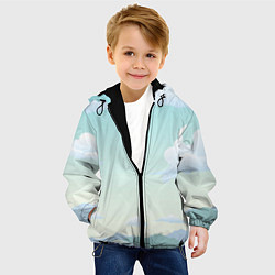Куртка с капюшоном детская Чистая природа, цвет: 3D-черный — фото 2