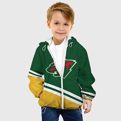 Детская куртка Minnesota Wild NHL / 3D-Белый – фото 4