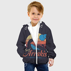Куртка с капюшоном детская Дюна Арракис, цвет: 3D-белый — фото 2