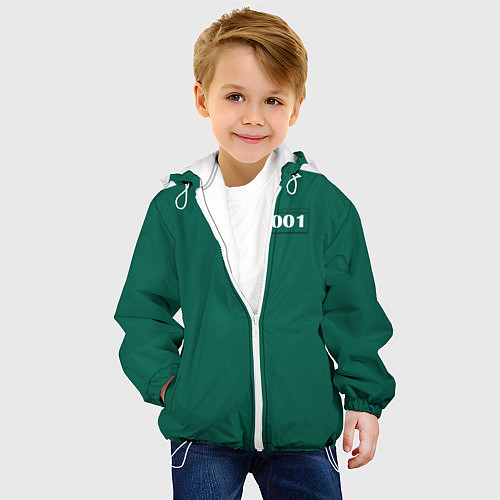 Детская куртка Как в Игре в Кальмара Игрок 001 О Иль-нам / 3D-Белый – фото 4