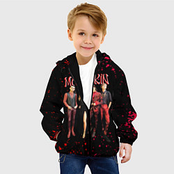 Куртка с капюшоном детская Maneskin Лунный свет, рок - группа, цвет: 3D-черный — фото 2