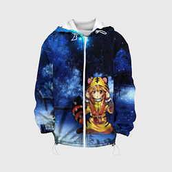 Куртка с капюшоном детская Год Тигра 2022, цвет: 3D-белый