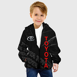 Куртка с капюшоном детская TOYOTA SPORT ГЕОМЕТРИЯ, цвет: 3D-черный — фото 2