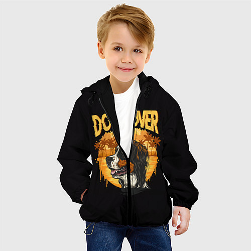 Детская куртка Любитель Собак Dog Lover / 3D-Черный – фото 4