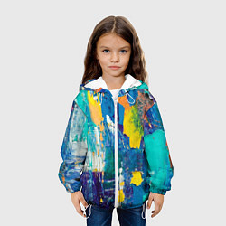 Куртка с капюшоном детская Краской по ткани, цвет: 3D-белый — фото 2