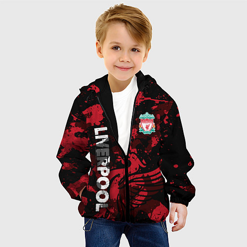 Детская куртка Ливерпуль, Liverpool / 3D-Черный – фото 4