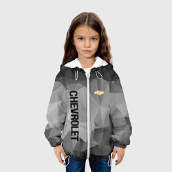 Куртка с капюшоном детская Chevrolet Geometry, цвет: 3D-белый — фото 2