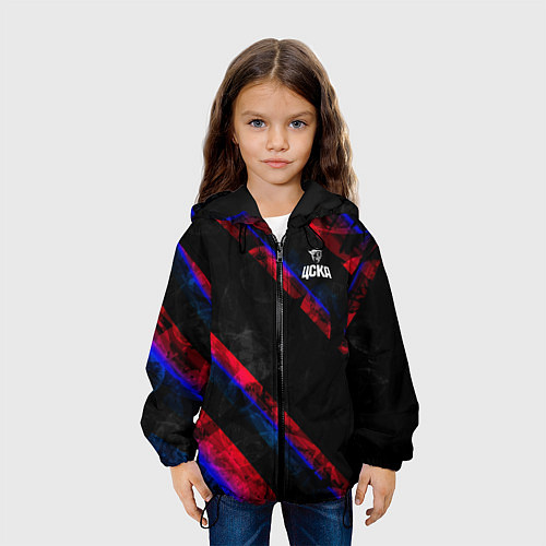 Детская куртка ЦСКА Dark Theme / 3D-Черный – фото 3