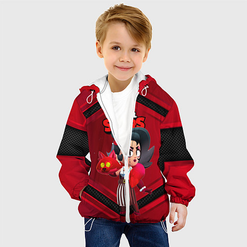 Детская куртка LOLA red black 3D / 3D-Белый – фото 4