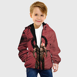 Куртка с капюшоном детская Кратос God of War, цвет: 3D-черный — фото 2