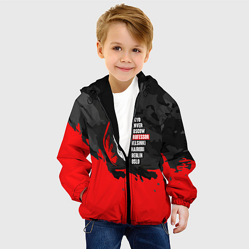 Детская куртка La Casa de Papel Professor / 3D-Черный – фото 4