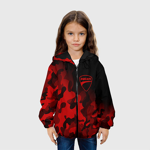 Детская куртка DUCATY RED MILITARY ДУКАТИ МИЛИТАРИ / 3D-Черный – фото 3