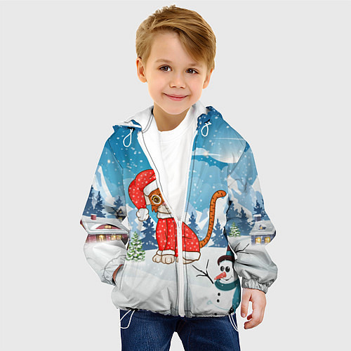 Детская куртка Тигренок новый 2022 год / 3D-Белый – фото 4