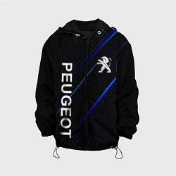 Куртка с капюшоном детская ПЕЖО, Peugeot, цвет: 3D-черный