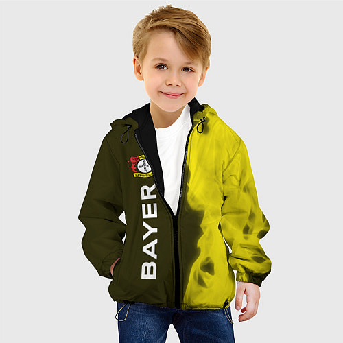 Детская куртка БАЙЕР - Огонь Вертикально / 3D-Черный – фото 4