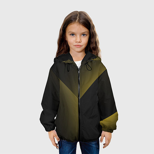 Детская куртка Градиентные полосы / 3D-Черный – фото 3