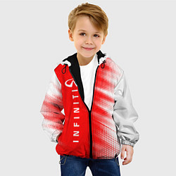 Куртка с капюшоном детская ИНФИНИТИ - Полутона Вертикально, цвет: 3D-черный — фото 2