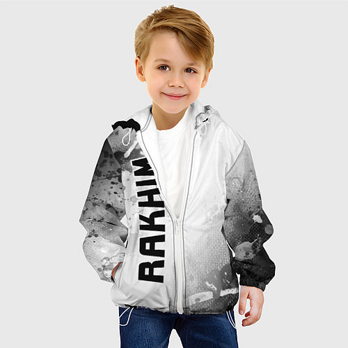 Детская куртка Rakhim - Брызги / 3D-Белый – фото 4