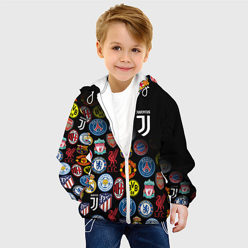 Детская куртка JUVENTUS LOGOBOMBING SPORT / 3D-Белый – фото 4