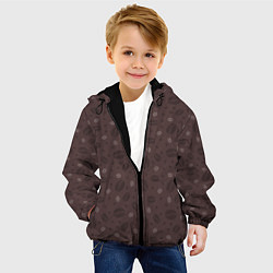 Куртка с капюшоном детская Кофе - Coffee, цвет: 3D-черный — фото 2