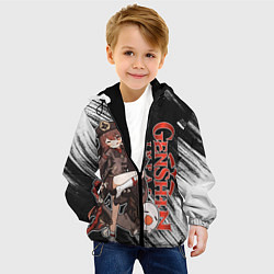 Куртка с капюшоном детская HU TAO ПОХОРОННОЕ БЮРО ХУ ТАО, цвет: 3D-черный — фото 2
