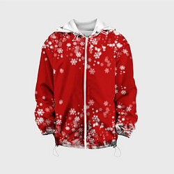 Куртка с капюшоном детская Вечный снегопад, цвет: 3D-белый