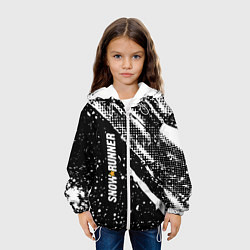 Куртка с капюшоном детская SnowRunner Logo, цвет: 3D-белый — фото 2