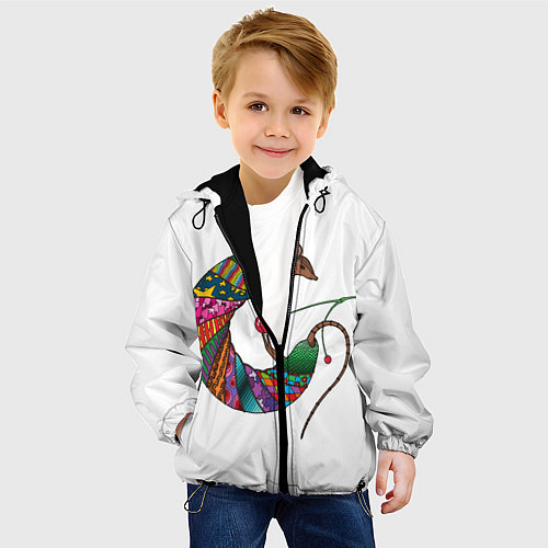 Детская куртка Броненосец / 3D-Черный – фото 4