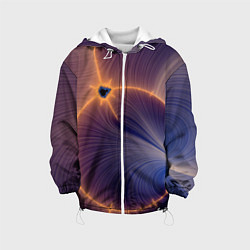 Куртка с капюшоном детская Black Hole Tribute design, цвет: 3D-белый