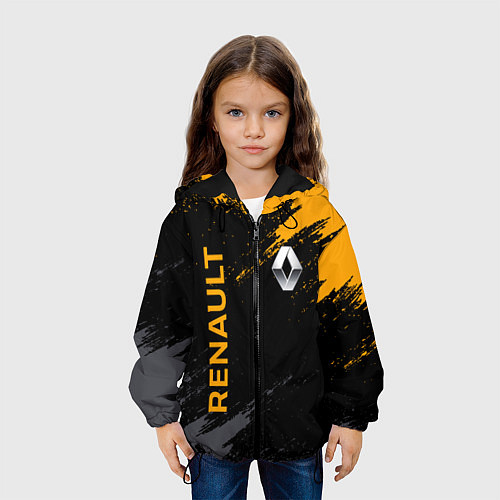 Детская куртка RENAULT БРЫЗГИ КРАСОК РЕНО / 3D-Черный – фото 3