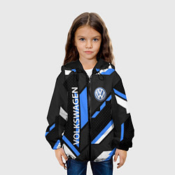 Куртка с капюшоном детская VOLKSWAGEN GEOMETRY SPORT, цвет: 3D-черный — фото 2