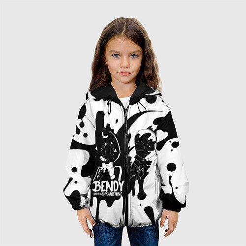 Детская куртка BLACK AND WHITE BENDY / 3D-Черный – фото 3
