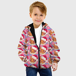 Куртка с капюшоном детская Милый Тигренок , Cute Tiger, цвет: 3D-черный — фото 2