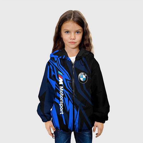 Детская куртка БМВ Узор / 3D-Черный – фото 3