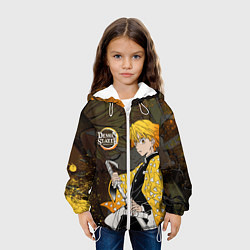 Куртка с капюшоном детская ТОМИОКА SLAYER КЛИНОК, цвет: 3D-белый — фото 2