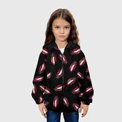 Куртка с капюшоном детская MANESKIN LEAP МАНЕСКИН ГУБЫ, цвет: 3D-черный — фото 2