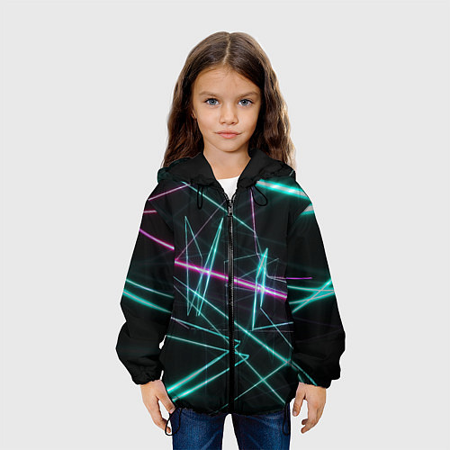 Детская куртка Лазерная композиция / 3D-Черный – фото 3