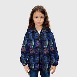 Куртка с капюшоном детская LEAGUE Of LEGENDS - JINX, цвет: 3D-черный — фото 2