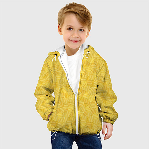 Детская куртка Золотые Монеты Money / 3D-Белый – фото 4