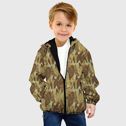 Детская куртка Орлы камуфляж / 3D-Черный – фото 4
