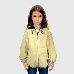 Куртка с капюшоном детская Золотые квадраты, цвет: 3D-черный — фото 2