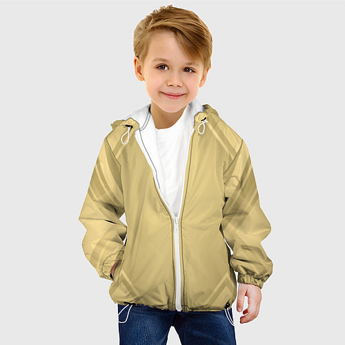 Детская куртка Золотая абстракция / 3D-Белый – фото 4