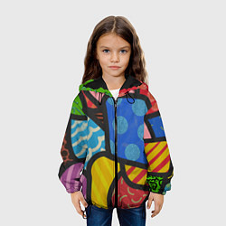 Куртка с капюшоном детская В стиле ромеро бритто, цвет: 3D-черный — фото 2