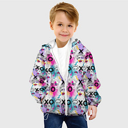 Куртка с капюшоном детская ХО-ХО мем, цвет: 3D-белый — фото 2