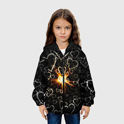 Куртка с капюшоном детская Star in the Heart, цвет: 3D-черный — фото 2